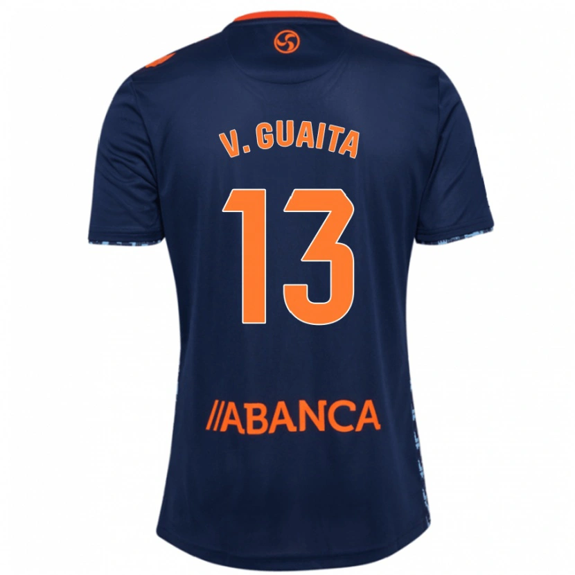 Danxen Barn Vicente Guaita #13 Marinblå Bortatröja Matchtröjor 2024/25 Tröjor T-Tröja