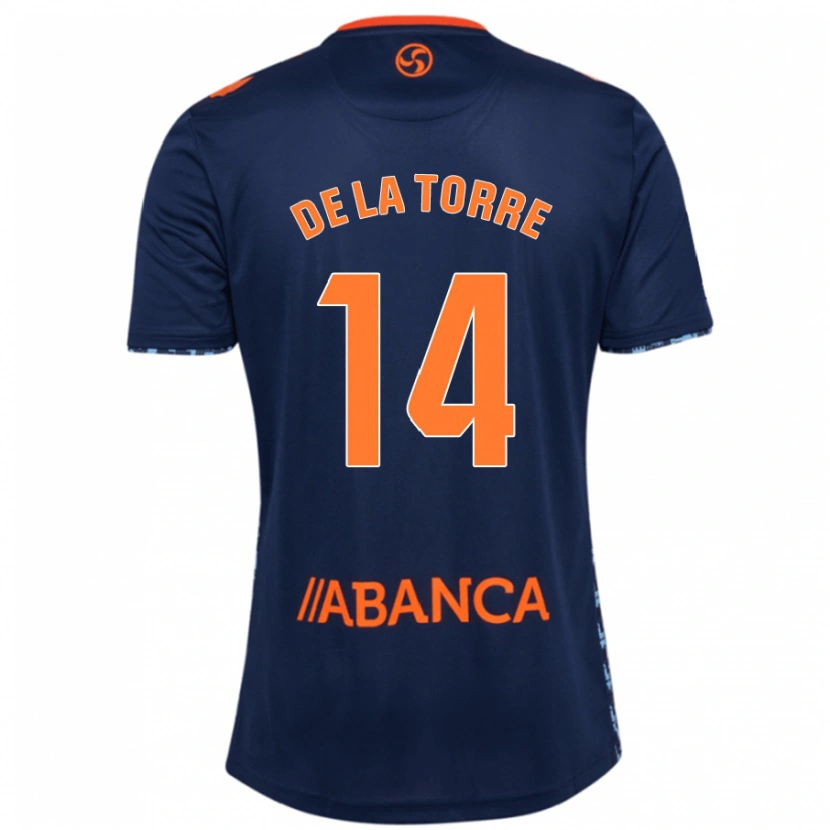 Danxen Barn Luca De La Torre #14 Marinblå Bortatröja Matchtröjor 2024/25 Tröjor T-Tröja