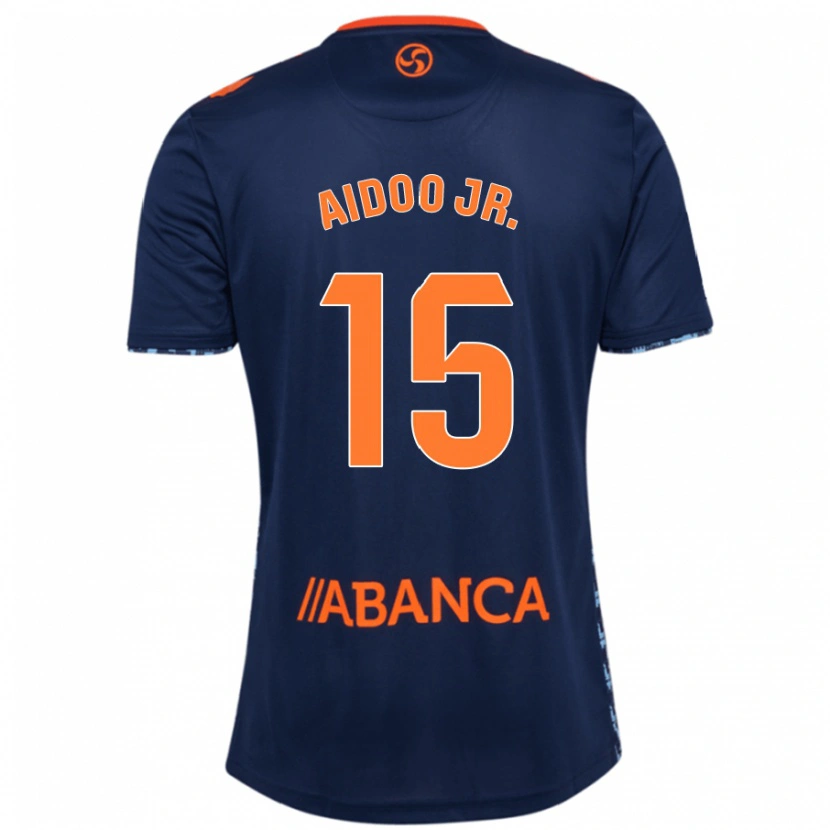 Danxen Barn Joseph Aidoo #15 Marinblå Bortatröja Matchtröjor 2024/25 Tröjor T-Tröja