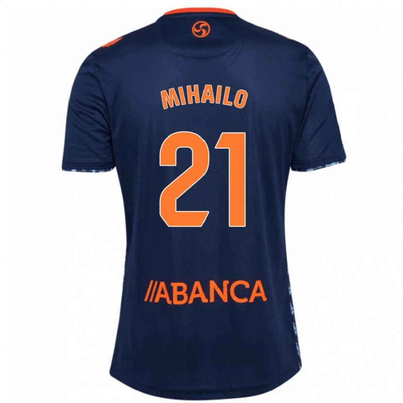Danxen Barn Mihailo Ristic #21 Marinblå Bortatröja Matchtröjor 2024/25 Tröjor T-Tröja