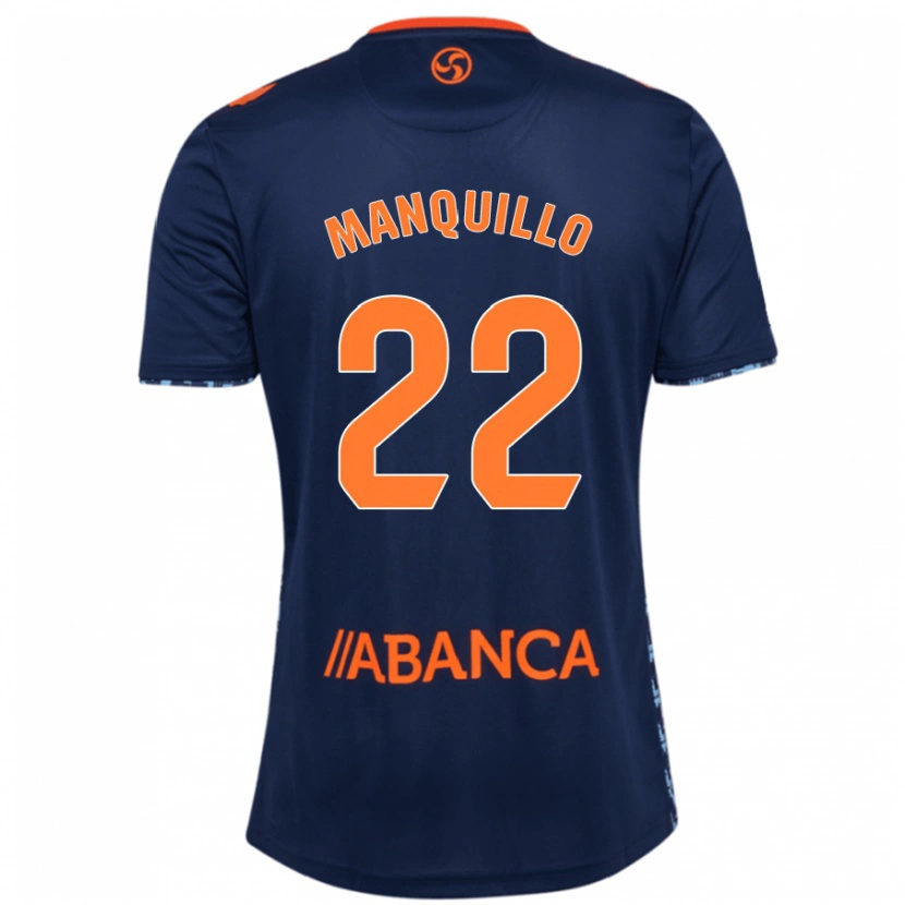 Danxen Barn Javier Manquillo #22 Marinblå Bortatröja Matchtröjor 2024/25 Tröjor T-Tröja