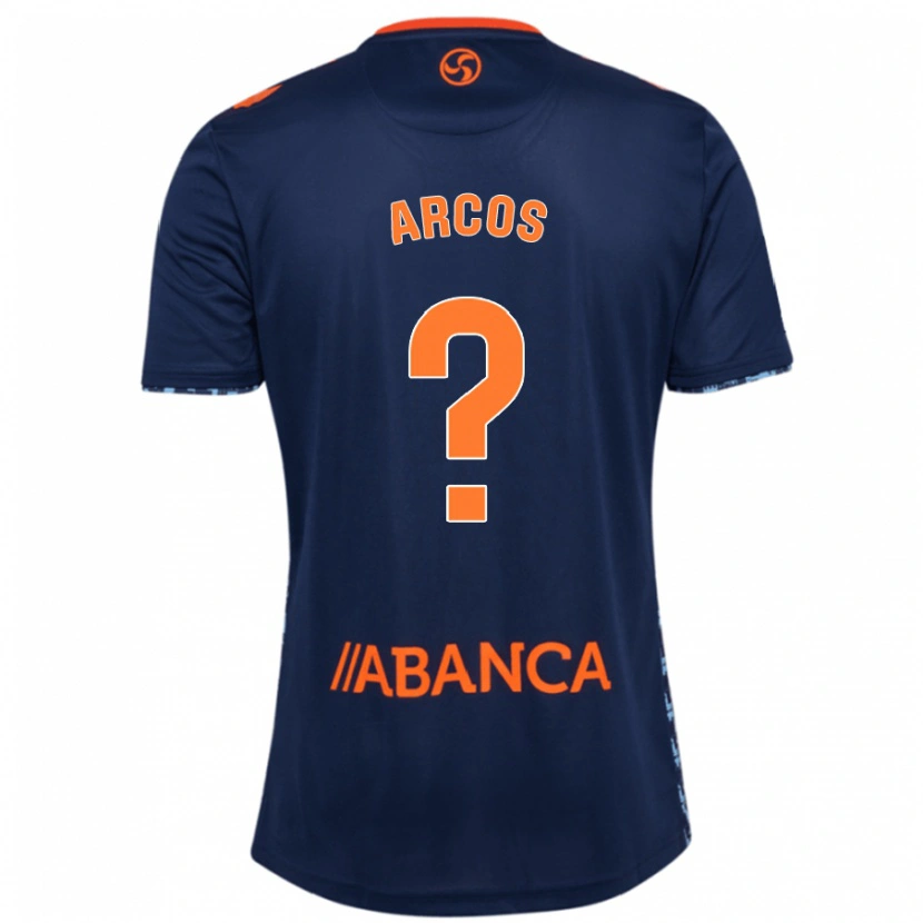 Danxen Barn Ángel Arcos #0 Marinblå Bortatröja Matchtröjor 2024/25 Tröjor T-Tröja