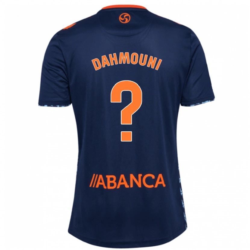 Danxen Barn Moha Dahmouni #0 Marinblå Bortatröja Matchtröjor 2024/25 Tröjor T-Tröja