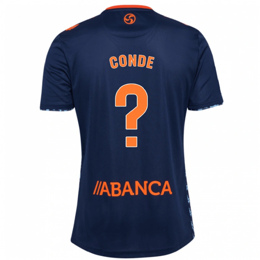 Danxen Barn Miguel Conde #0 Marinblå Bortatröja Matchtröjor 2024/25 Tröjor T-Tröja