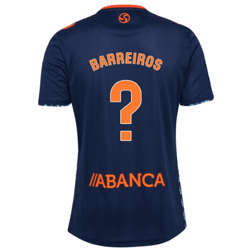 Danxen Barn Iago Barreiros #0 Marinblå Bortatröja Matchtröjor 2024/25 Tröjor T-Tröja