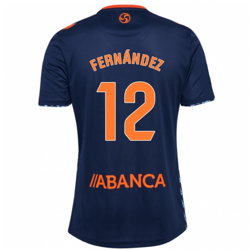 Danxen Barn Manu Fernández #12 Marinblå Bortatröja Matchtröjor 2024/25 Tröjor T-Tröja