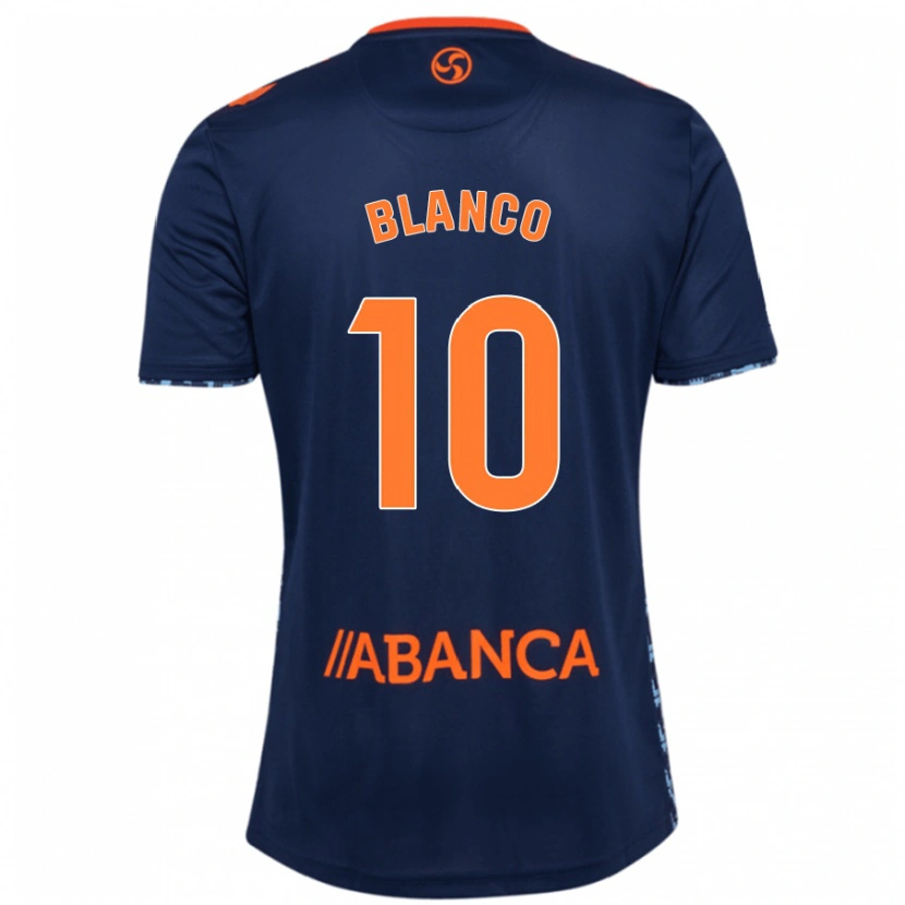 Danxen Barn Raúl Blanco #10 Marinblå Bortatröja Matchtröjor 2024/25 Tröjor T-Tröja