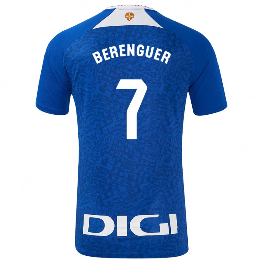 Danxen Barn Álex Berenguer #7 Kungsblå Bortatröja Matchtröjor 2024/25 Tröjor T-Tröja