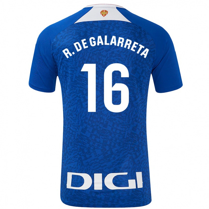 Danxen Barn Iñigo Ruiz De Galarreta #16 Kungsblå Bortatröja Matchtröjor 2024/25 Tröjor T-Tröja