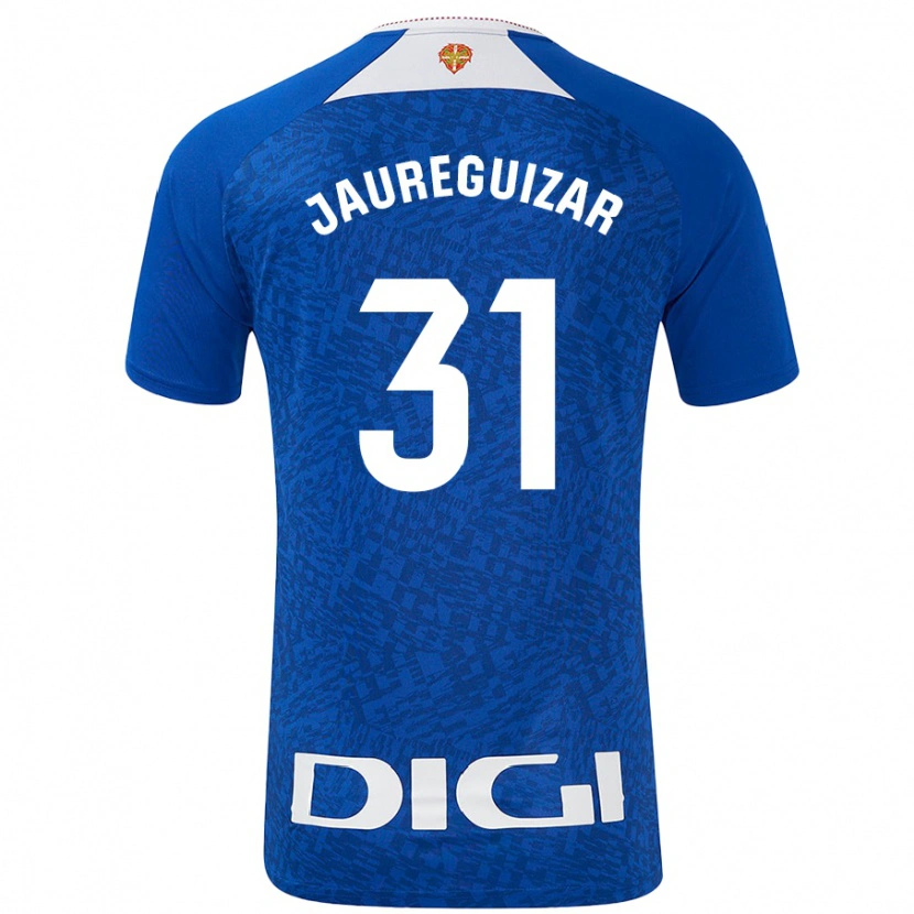 Danxen Barn Mikel Jauregizar #31 Kungsblå Bortatröja Matchtröjor 2024/25 Tröjor T-Tröja
