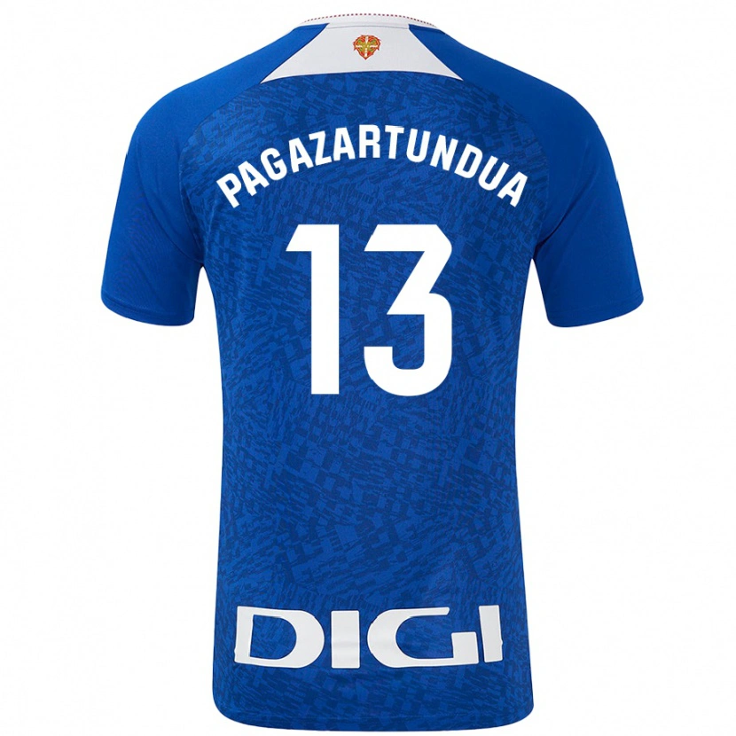 Danxen Barn Iker Pagazartundua #13 Kungsblå Bortatröja Matchtröjor 2024/25 Tröjor T-Tröja