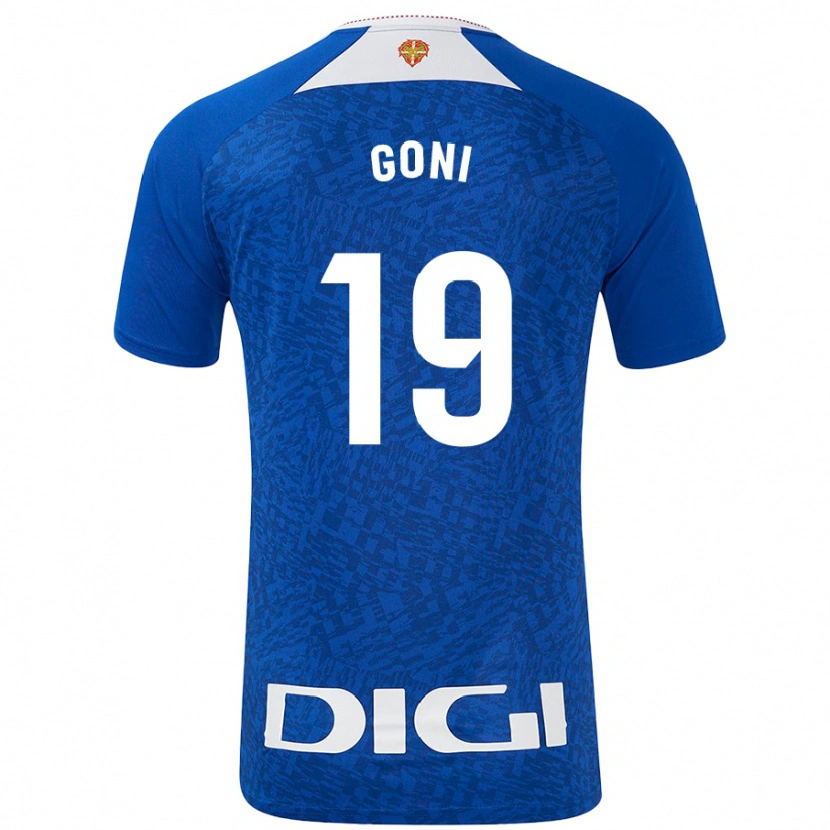 Danxen Barn Marcos Goñi #19 Kungsblå Bortatröja Matchtröjor 2024/25 Tröjor T-Tröja