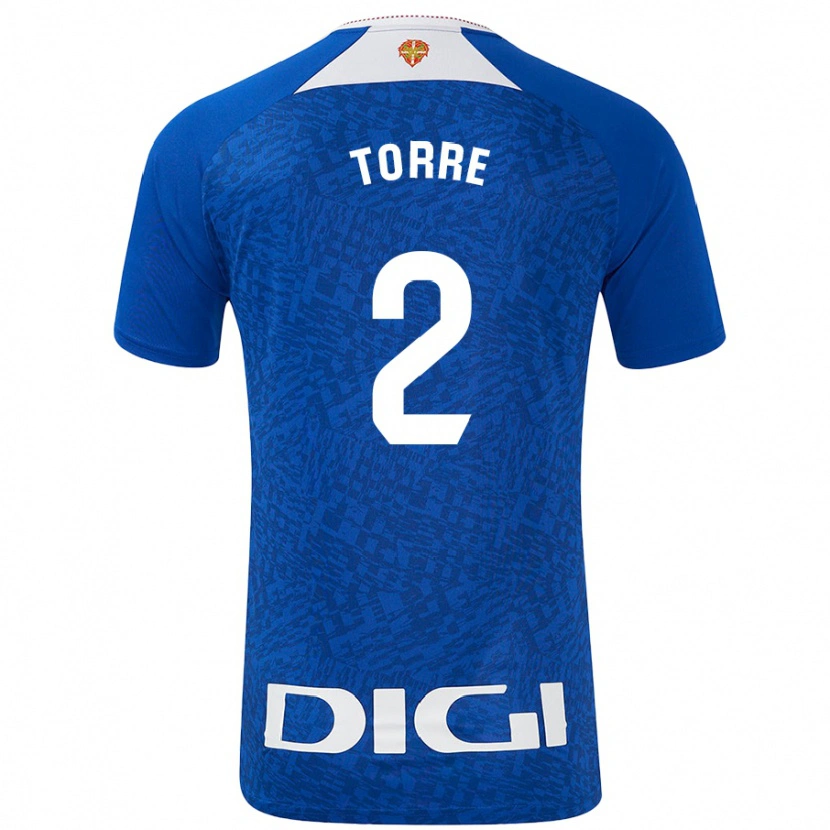 Danxen Barn Maddi Torre #2 Kungsblå Bortatröja Matchtröjor 2024/25 Tröjor T-Tröja