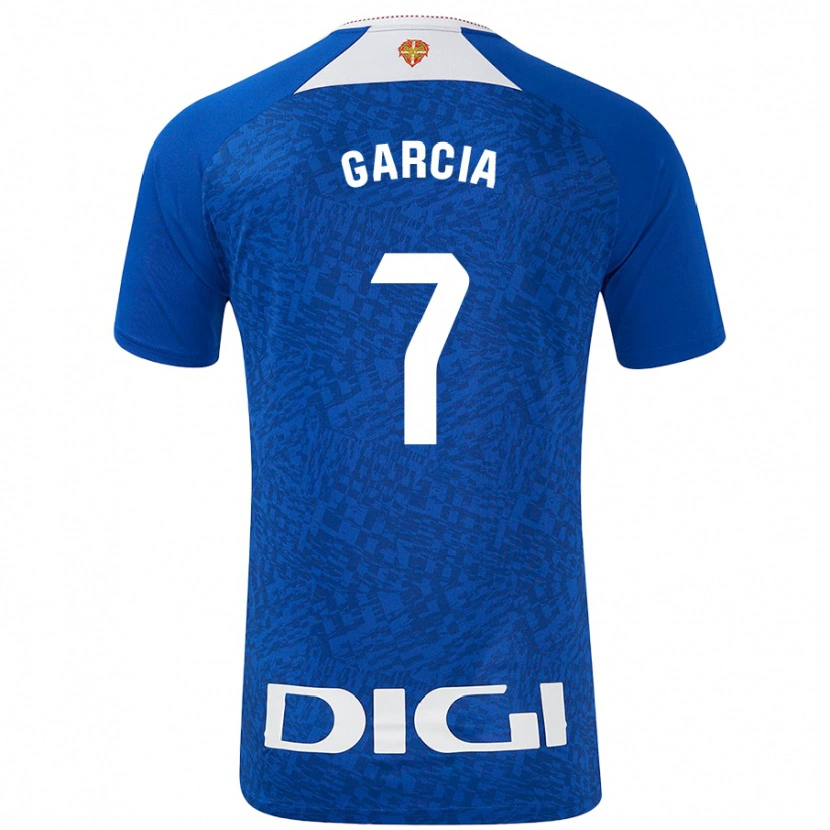 Danxen Barn Nahikari García #7 Kungsblå Bortatröja Matchtröjor 2024/25 Tröjor T-Tröja