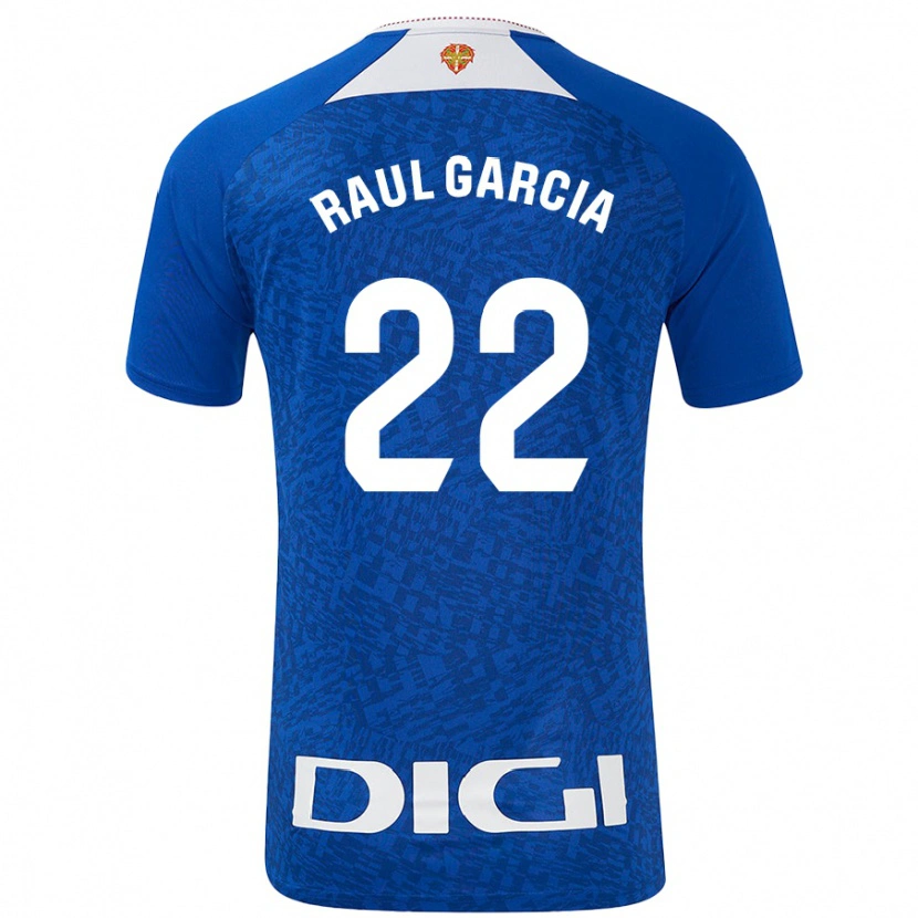 Danxen Barn Raúl García #22 Kungsblå Bortatröja Matchtröjor 2024/25 Tröjor T-Tröja