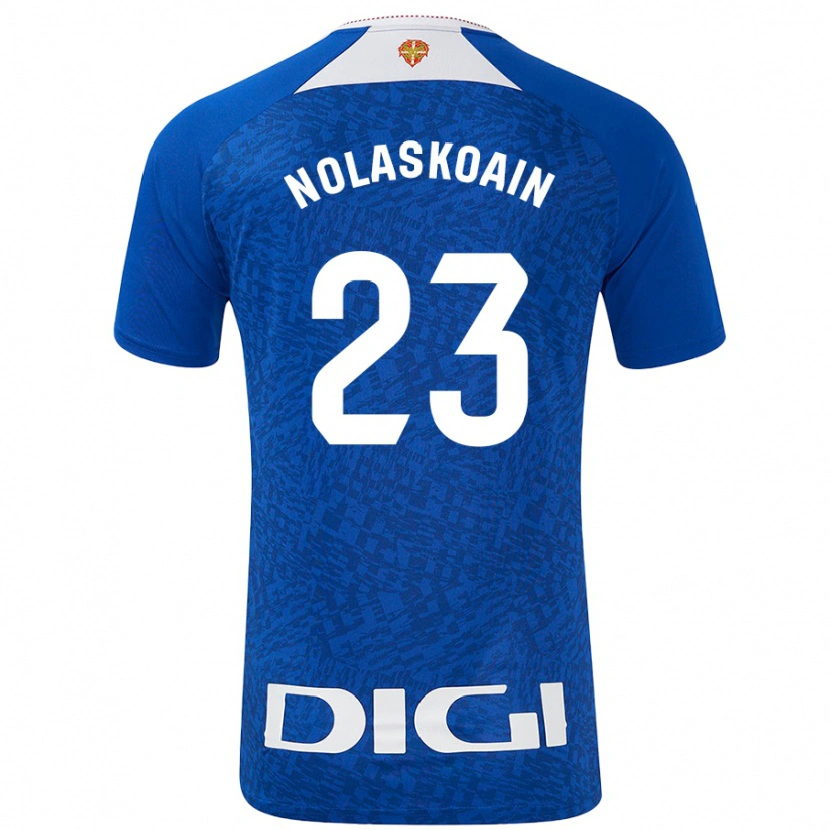 Danxen Barn Peru Nolaskoain #23 Kungsblå Bortatröja Matchtröjor 2024/25 Tröjor T-Tröja