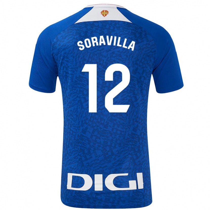 Danxen Barn Ander Soravilla #12 Kungsblå Bortatröja Matchtröjor 2024/25 Tröjor T-Tröja