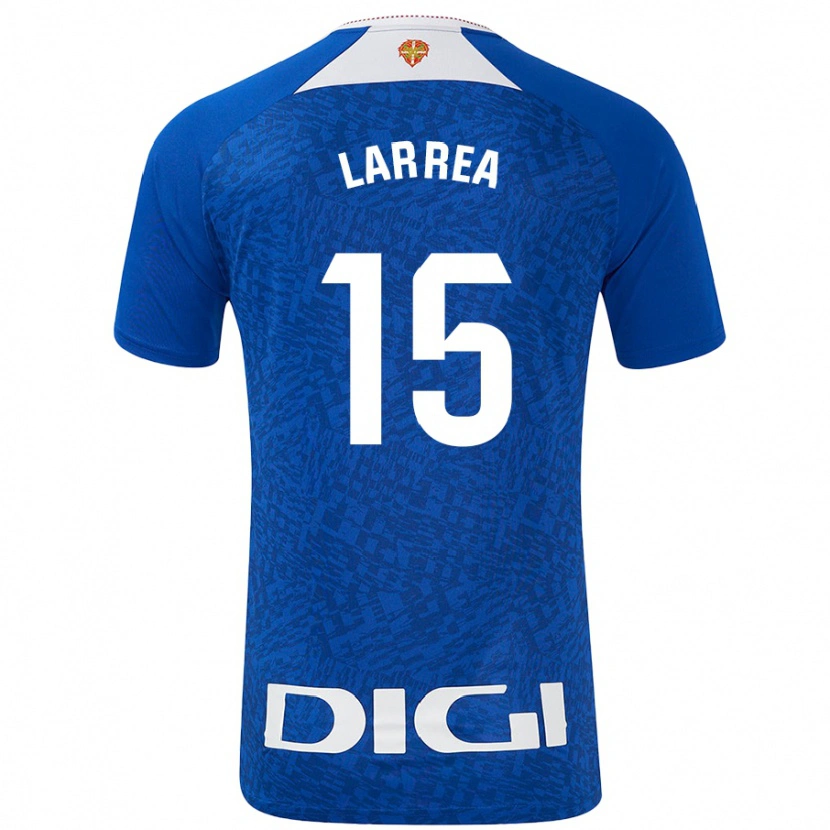 Danxen Barn Beñat Larrea #15 Kungsblå Bortatröja Matchtröjor 2024/25 Tröjor T-Tröja