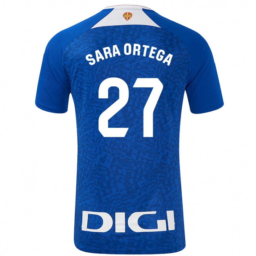 Danxen Barn Sara Ortega Ruiz #27 Kungsblå Bortatröja Matchtröjor 2024/25 Tröjor T-Tröja
