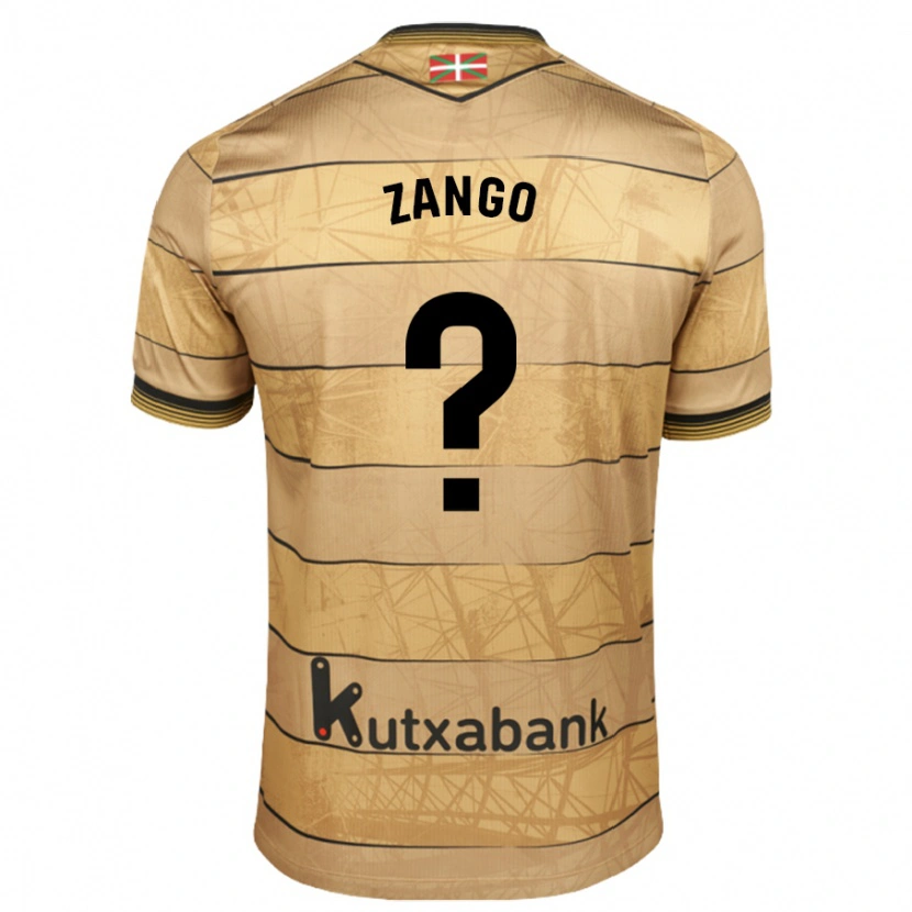 Danxen Barn Adrián Zango #0 Brun Bortatröja Matchtröjor 2024/25 Tröjor T-Tröja