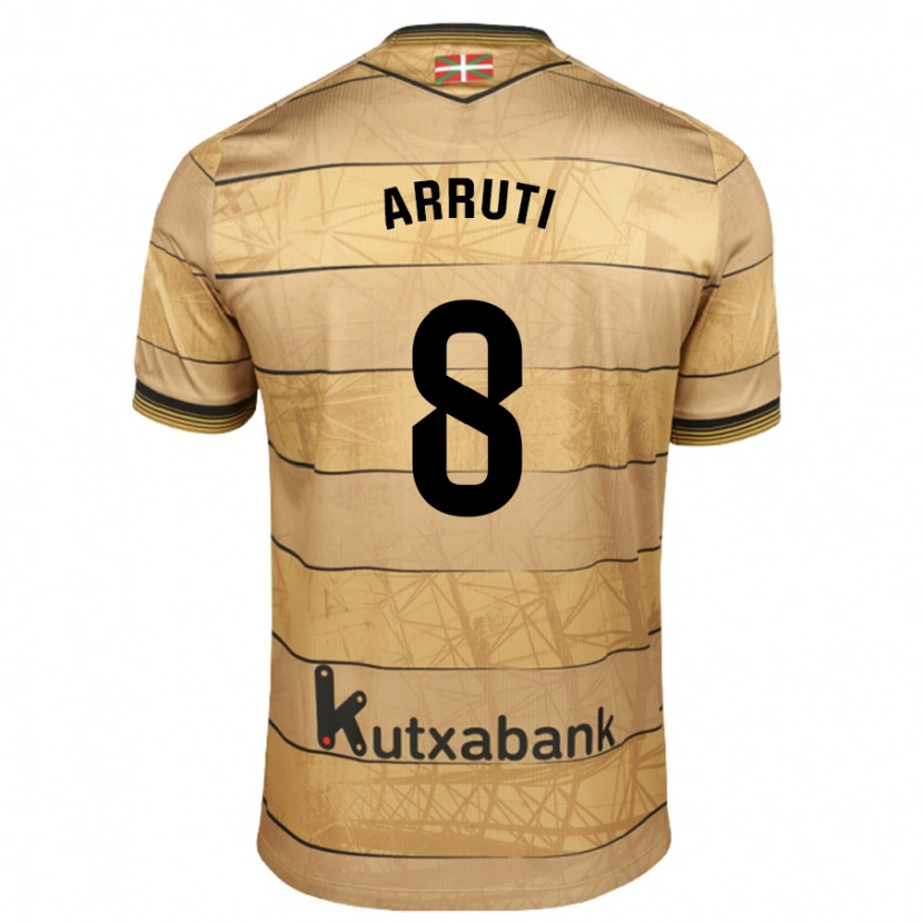Danxen Barn Martín Arruti #8 Brun Bortatröja Matchtröjor 2024/25 Tröjor T-Tröja