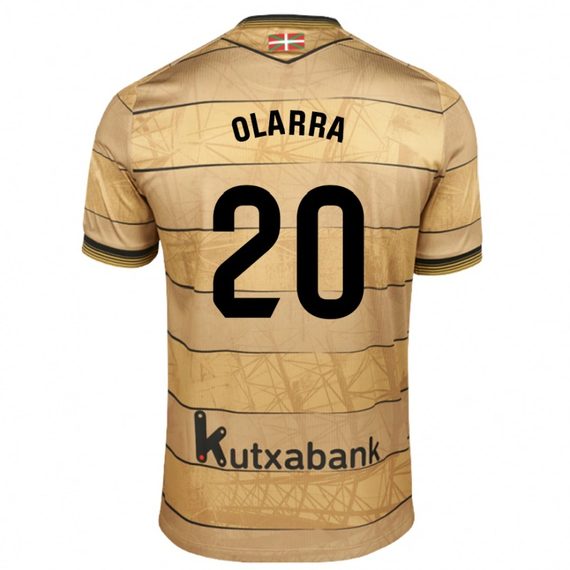 Danxen Barn Aimar Olarra #20 Brun Bortatröja Matchtröjor 2024/25 Tröjor T-Tröja