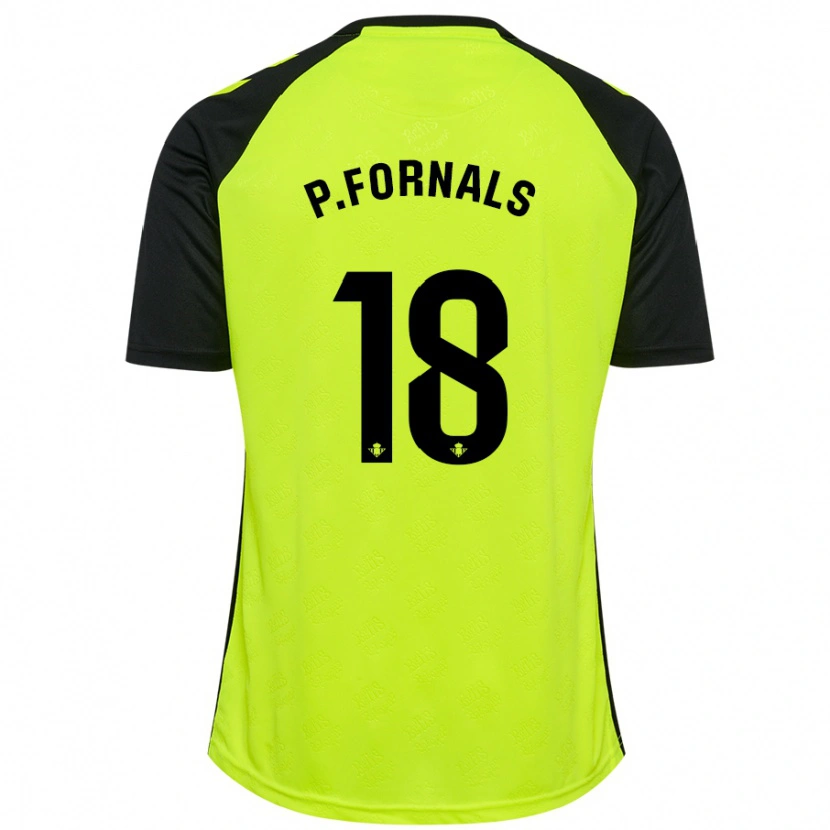 Danxen Barn Pablo Fornals #18 Fluorescerande Gulsvart Bortatröja Matchtröjor 2024/25 Tröjor T-Tröja