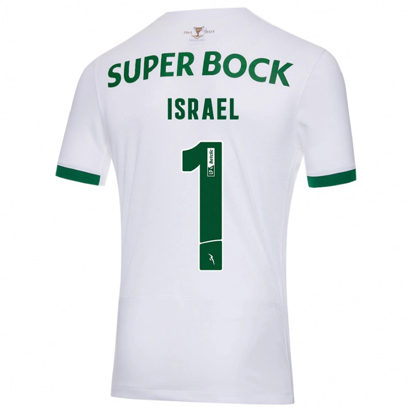 Danxen Barn Franco Israel #1 Vit Grön Bortatröja Matchtröjor 2024/25 Tröjor T-Tröja