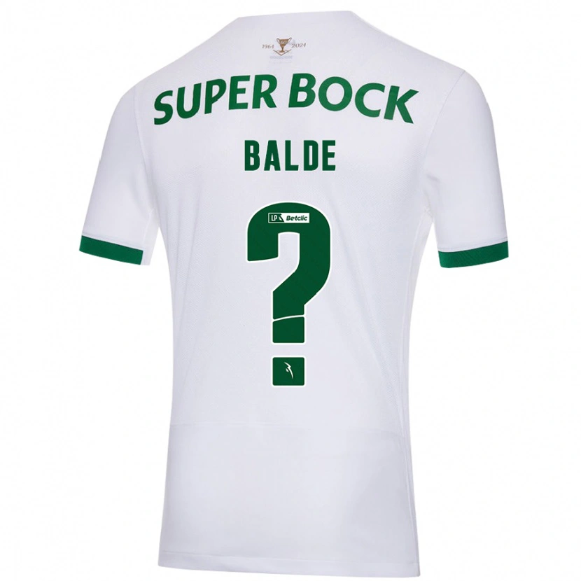 Danxen Barn Amadu Baldé #0 Vit Grön Bortatröja Matchtröjor 2024/25 Tröjor T-Tröja
