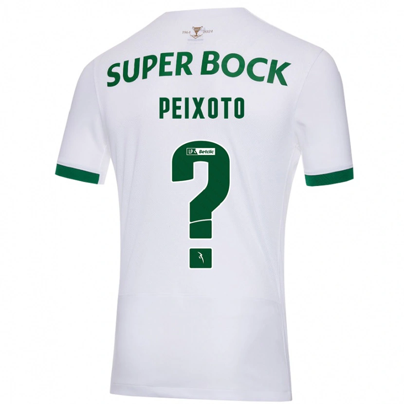 Danxen Barn Martim Peixoto #0 Vit Grön Bortatröja Matchtröjor 2024/25 Tröjor T-Tröja
