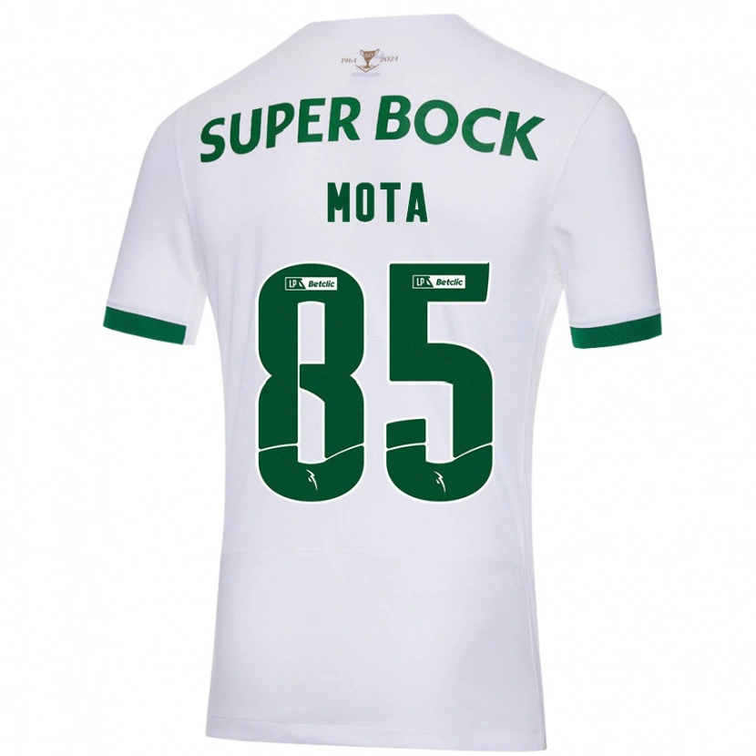 Danxen Barn Rafael Mota #85 Vit Grön Bortatröja Matchtröjor 2024/25 Tröjor T-Tröja