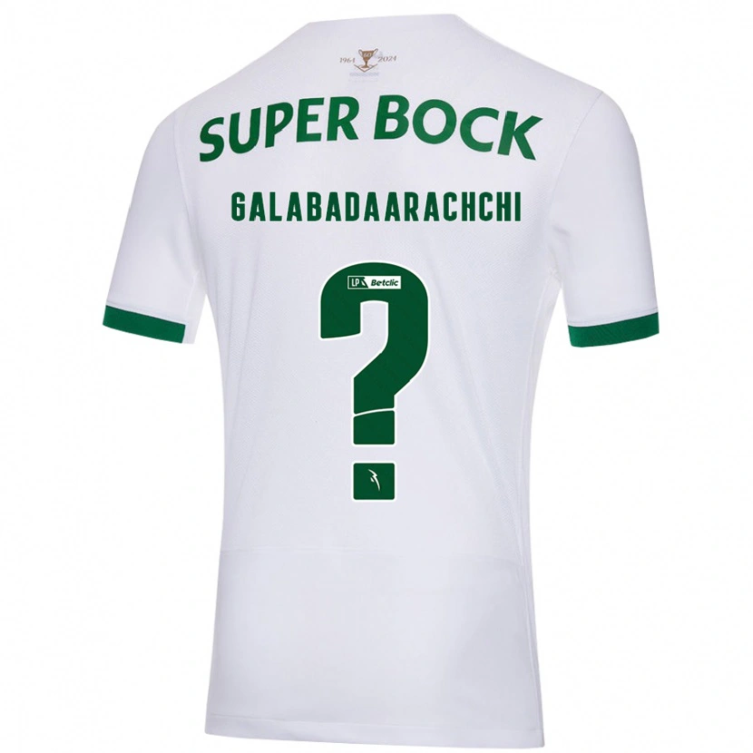 Danxen Barn Jacynta Galabadaarachchi #0 Vit Grön Bortatröja Matchtröjor 2024/25 Tröjor T-Tröja