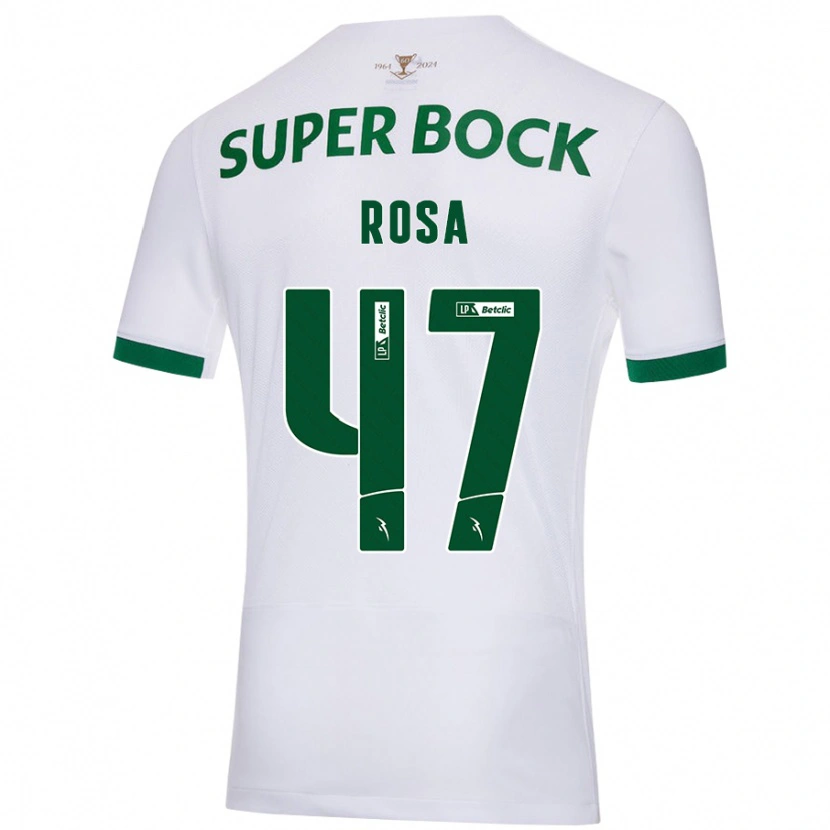 Danxen Barn Mariana Rosa #47 Vit Grön Bortatröja Matchtröjor 2024/25 Tröjor T-Tröja