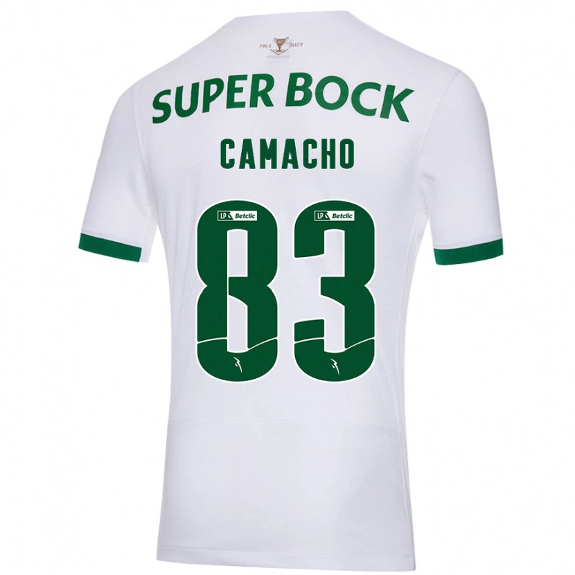 Danxen Barn Rafael Camacho #83 Vit Grön Bortatröja Matchtröjor 2024/25 Tröjor T-Tröja