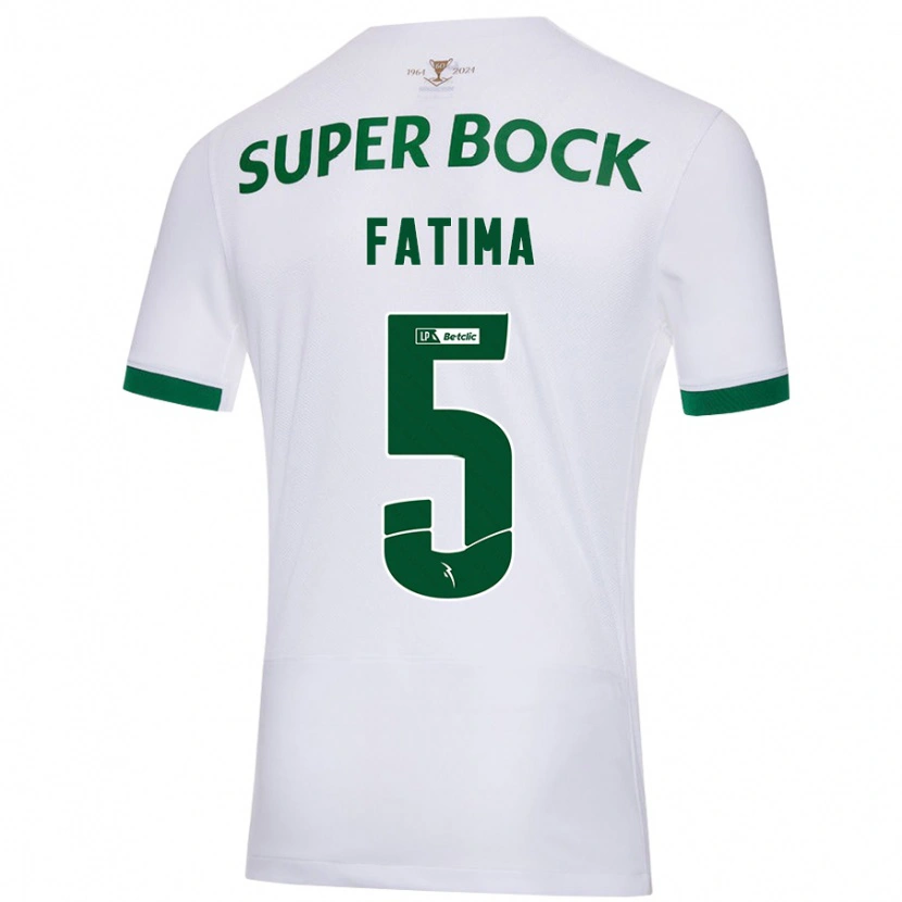 Danxen Barn Francisca Fatima Aquino Dutra #5 Vit Grön Bortatröja Matchtröjor 2024/25 Tröjor T-Tröja