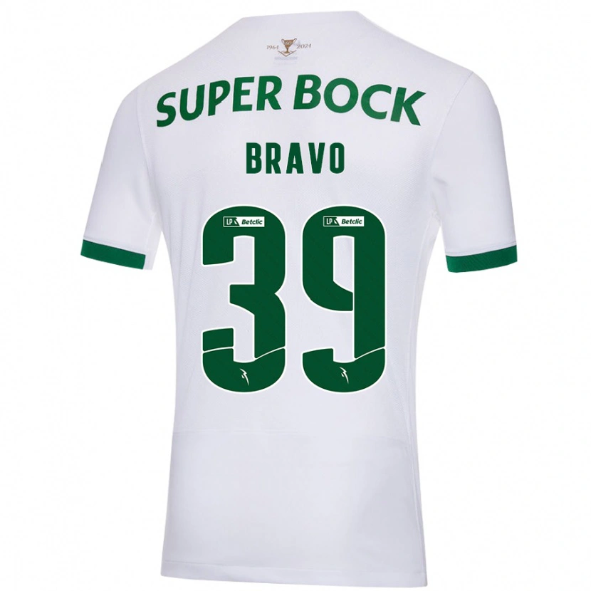 Danxen Barn Bravo #39 Vit Grön Bortatröja Matchtröjor 2024/25 Tröjor T-Tröja