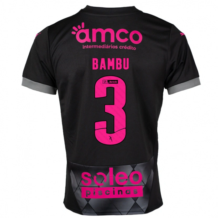 Danxen Barn Robson Bambu #3 Svart Rosa Bortatröja Matchtröjor 2024/25 Tröjor T-Tröja