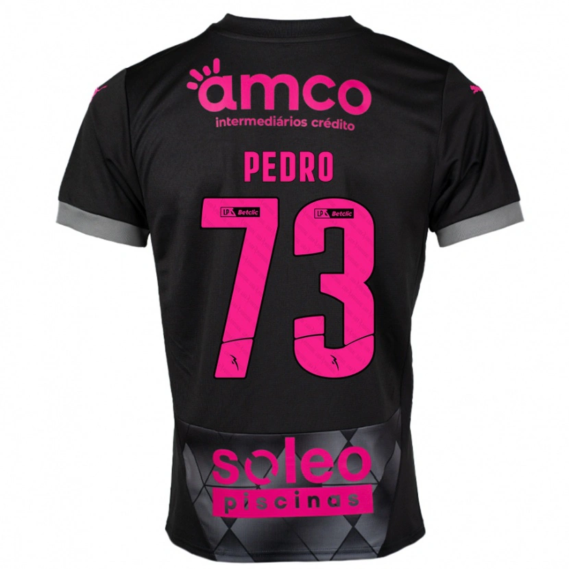 Danxen Barn Zé Pedro #73 Svart Rosa Bortatröja Matchtröjor 2024/25 Tröjor T-Tröja