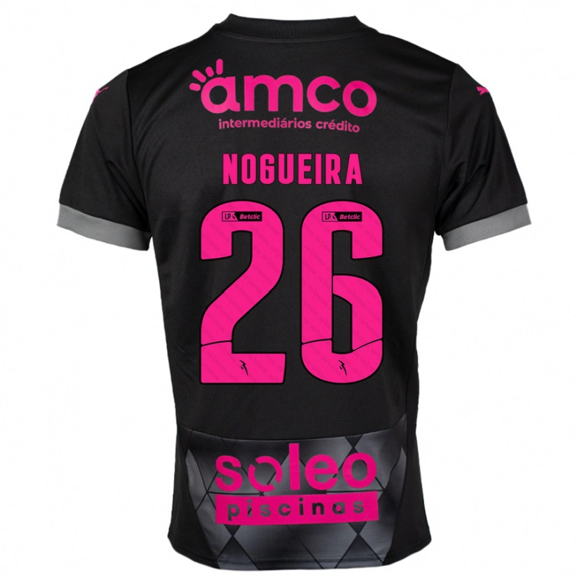 Danxen Barn Ana Nogueira #26 Svart Rosa Bortatröja Matchtröjor 2024/25 Tröjor T-Tröja