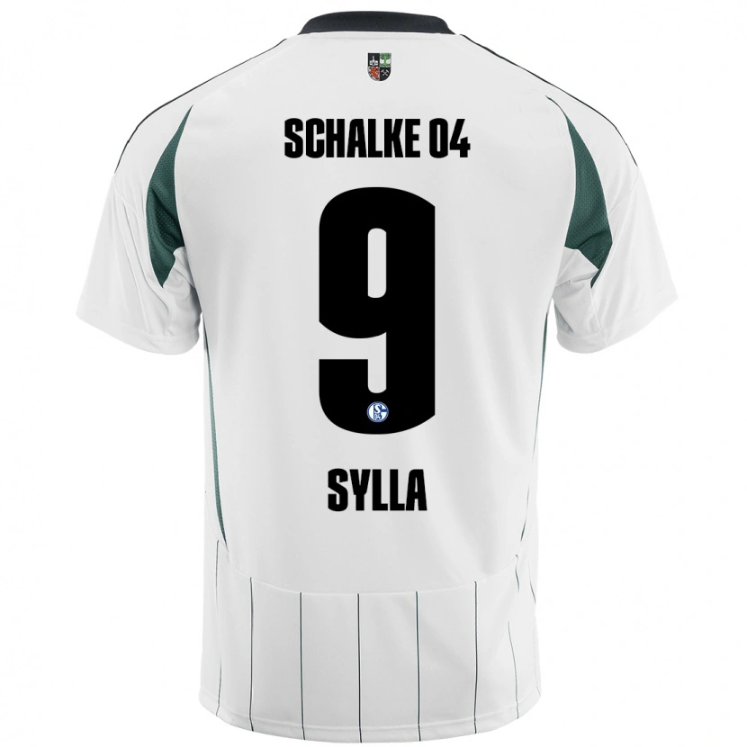 Danxen Barn Moussa Sylla #9 Vit Grön Bortatröja Matchtröjor 2024/25 Tröjor T-Tröja