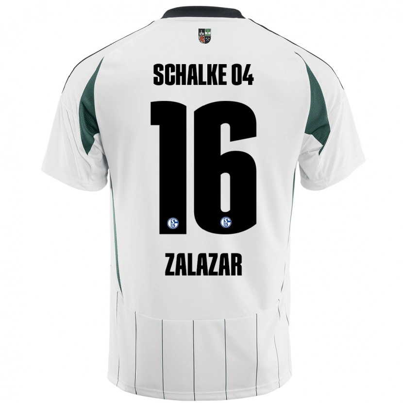 Danxen Barn Mauro Zalazar #16 Vit Grön Bortatröja Matchtröjor 2024/25 Tröjor T-Tröja