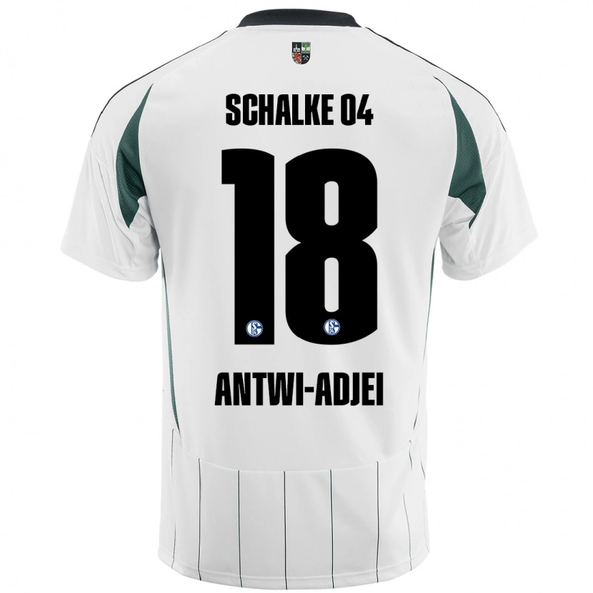 Danxen Barn Christopher Antwi-Adjei #18 Vit Grön Bortatröja Matchtröjor 2024/25 Tröjor T-Tröja