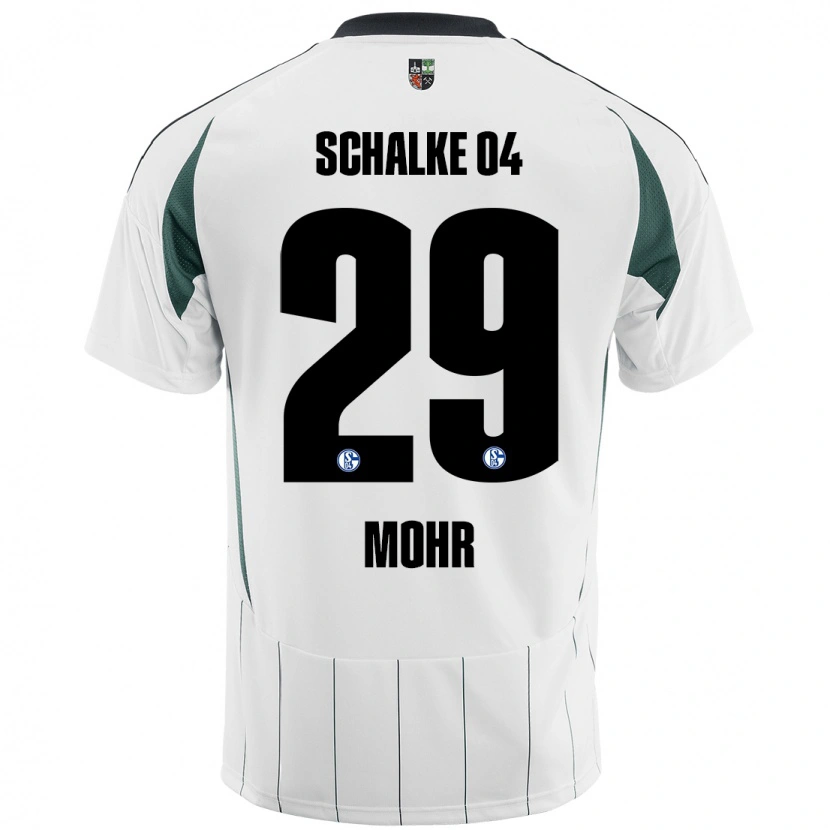 Danxen Barn Tobias Mohr #29 Vit Grön Bortatröja Matchtröjor 2024/25 Tröjor T-Tröja