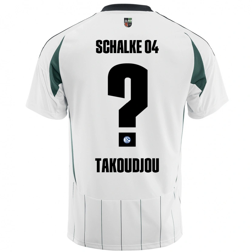 Danxen Barn Alan Takoudjou #0 Vit Grön Bortatröja Matchtröjor 2024/25 Tröjor T-Tröja