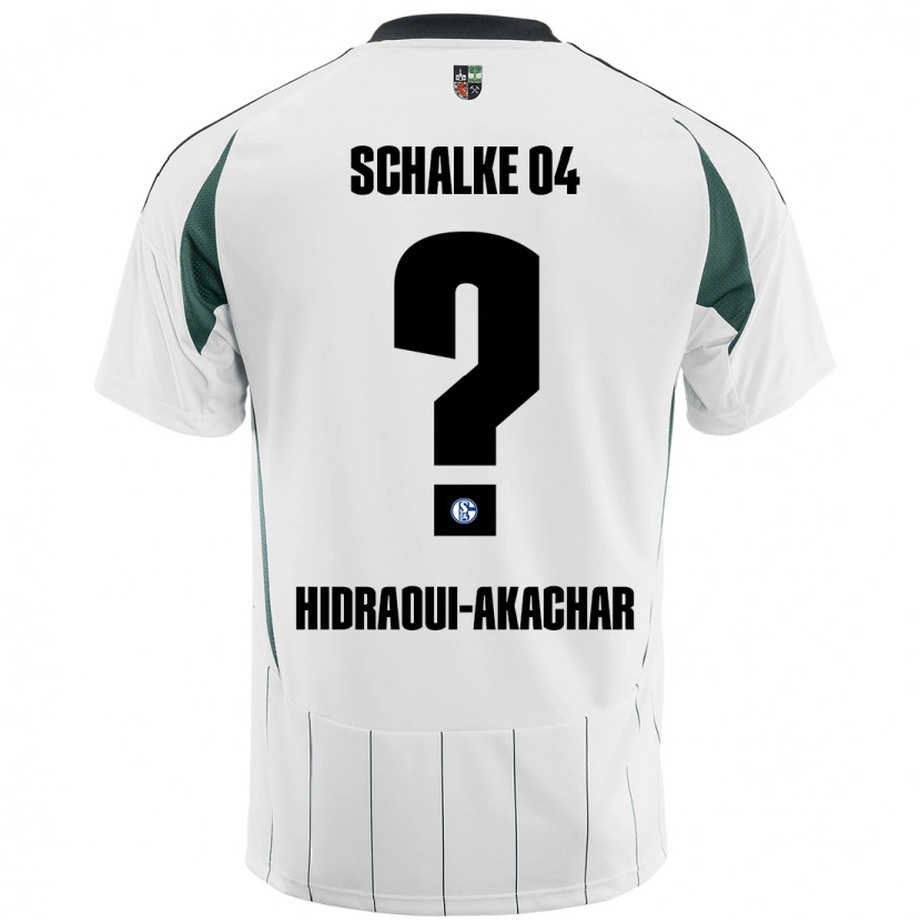 Danxen Barn Yassin Hidraoui-Akachar #0 Vit Grön Bortatröja Matchtröjor 2024/25 Tröjor T-Tröja