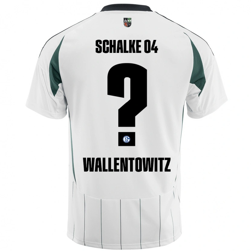 Danxen Barn Mika Wallentowitz #0 Vit Grön Bortatröja Matchtröjor 2024/25 Tröjor T-Tröja