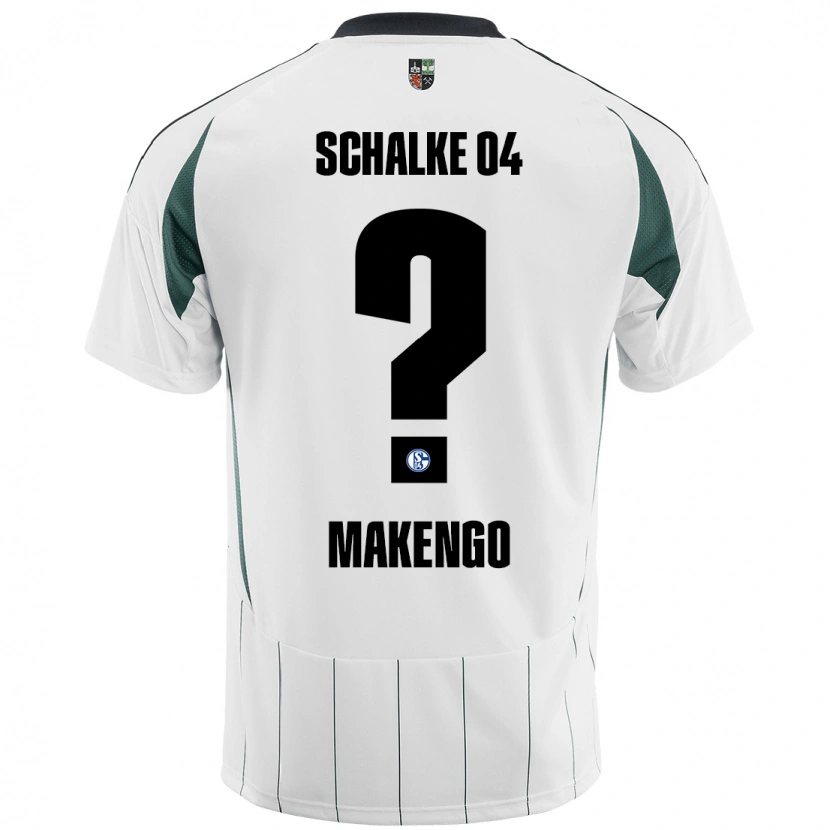 Danxen Barn Richard Makengo #0 Vit Grön Bortatröja Matchtröjor 2024/25 Tröjor T-Tröja