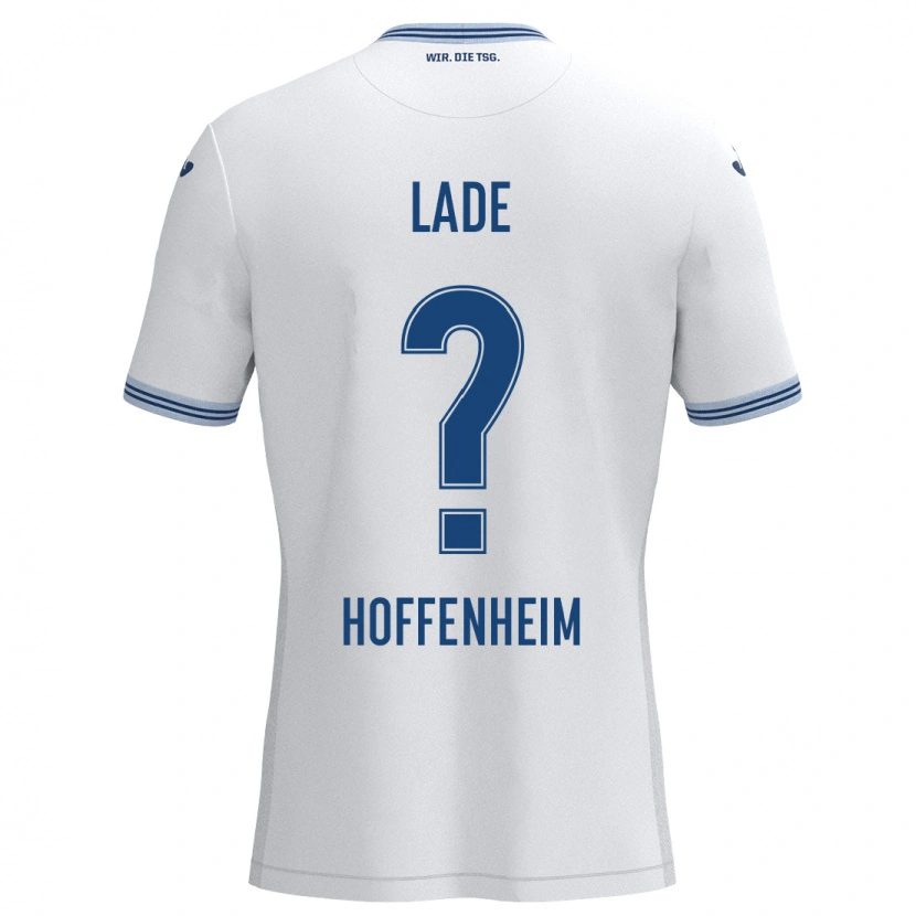 Danxen Barn Benjamin Lade #0 Vit Blå Bortatröja Matchtröjor 2024/25 Tröjor T-Tröja