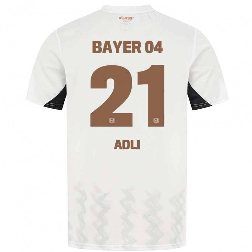 Danxen Barn Amine Adli #21 Vit Svart Bortatröja Matchtröjor 2024/25 Tröjor T-Tröja