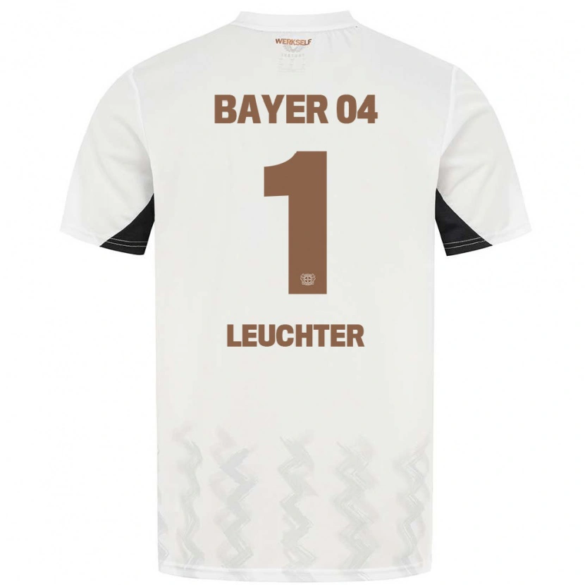 Danxen Barn Julian Leuchter #1 Vit Svart Bortatröja Matchtröjor 2024/25 Tröjor T-Tröja